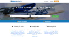 Desktop Screenshot of ihiremedtechs.com
